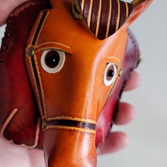 Horse Leather Wristlet Wallet Change Coin Purse Zip Closure Charm Western Pony - Picture 7 of 16